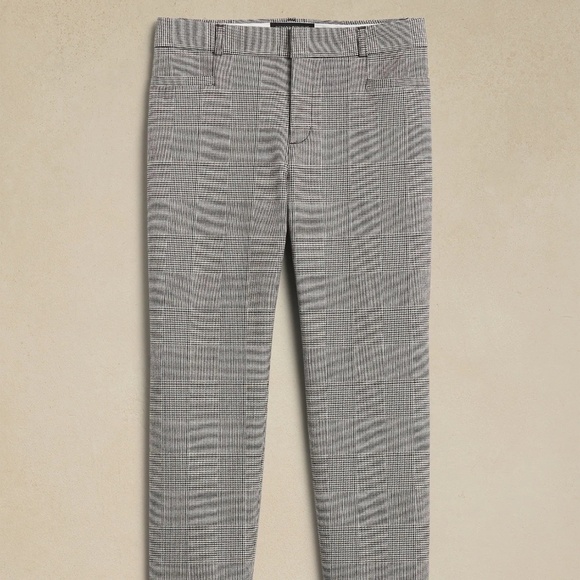 New Banana Republic Plaid CURVY SLOAN SLIM PANT Sz.10 - Picture 3 of 8